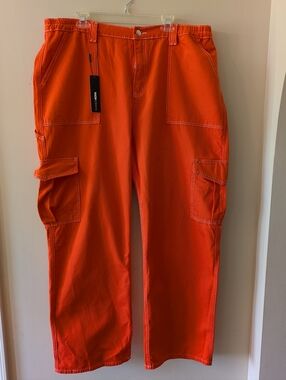 Fashion Nova Give Me A Break Cargo Carpenter Jeans Womens